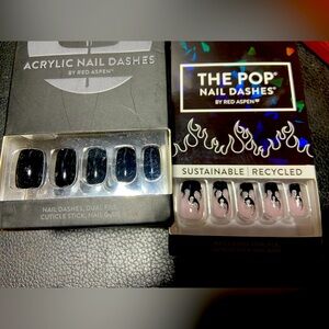 Red Aspen Acrylic and Pop Nail Dashes Set
